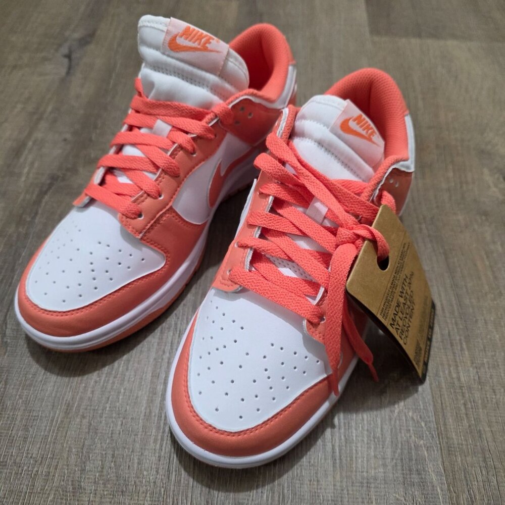 Nike Dunk Low Salmon Orange White DD1873-109 Women’s Size 8 No Box